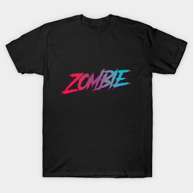 Zombie Typographic Design T-Shirt by petersarkozi82@gmail.com